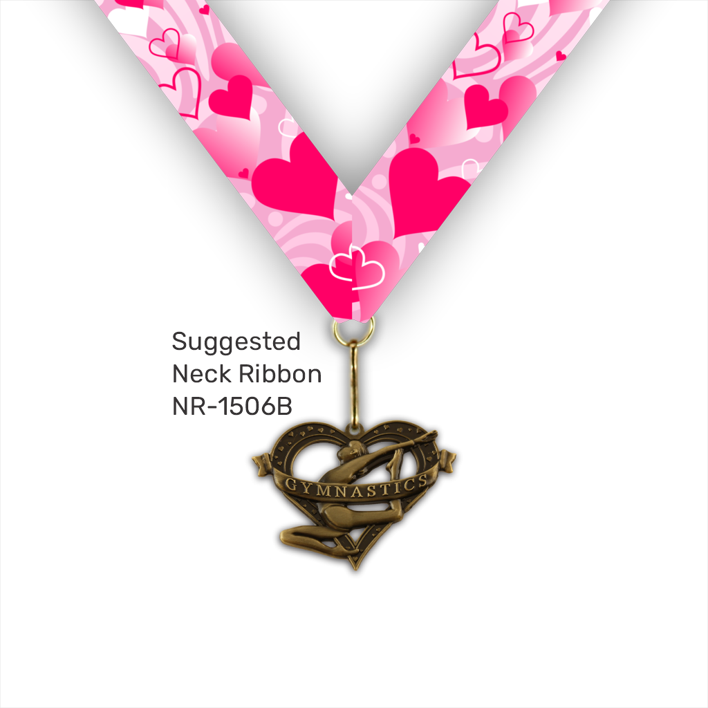 2-1/4" Female Gymnastics Sweetheart Series Medal [MED-523]