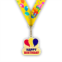 2-3/8" Happy Birthday Balloons Medal