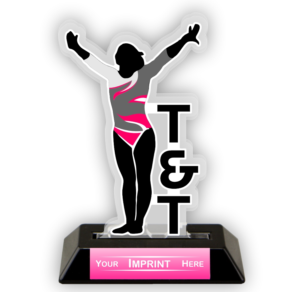 Female T&T Victory Series Acrylic Trophy [ACR-15TTF]