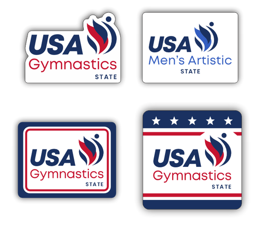USA Gymnastics State Sticker