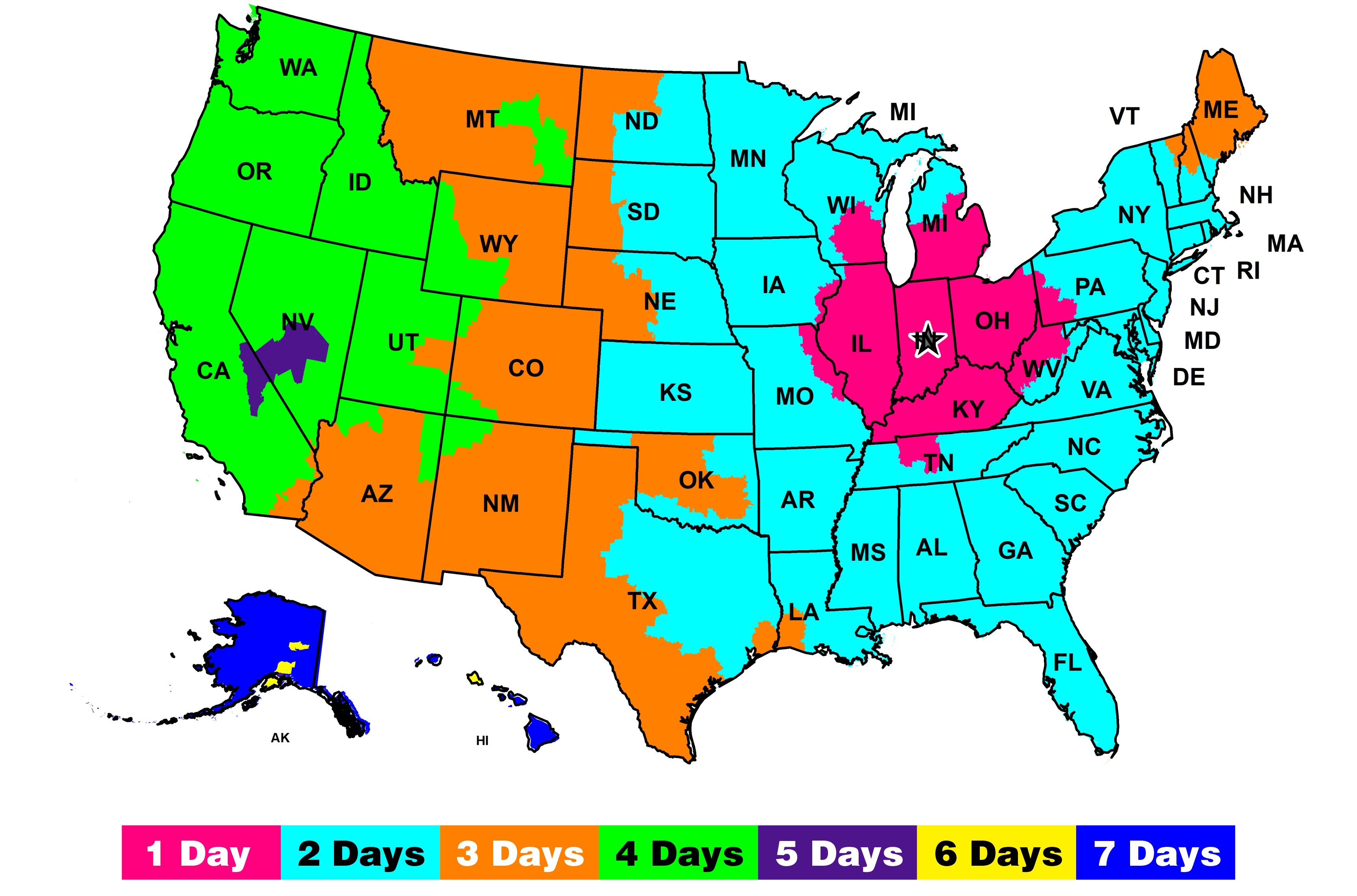 fedex ground shipping zone rate chart