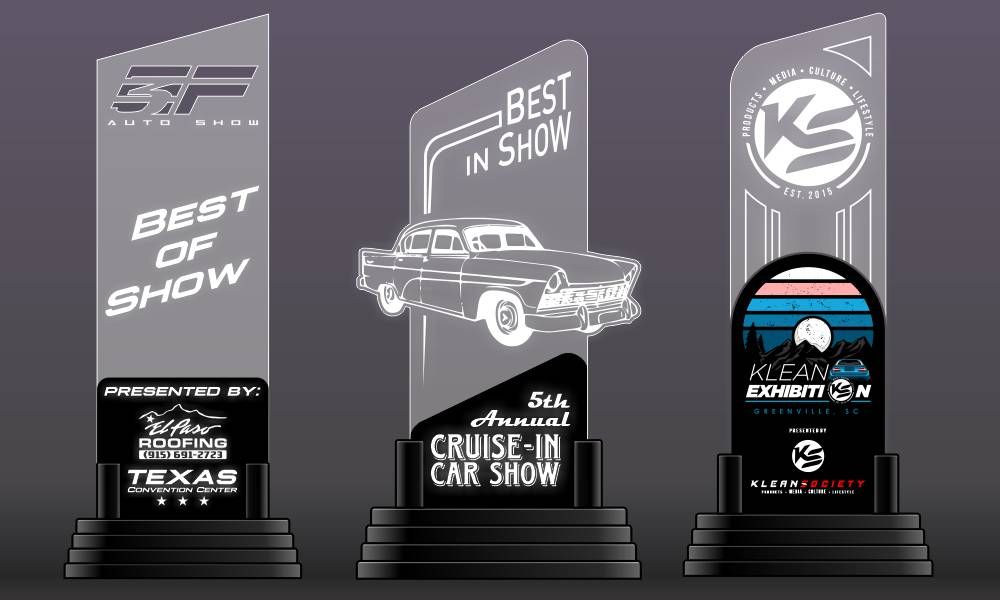 car show light up trophies