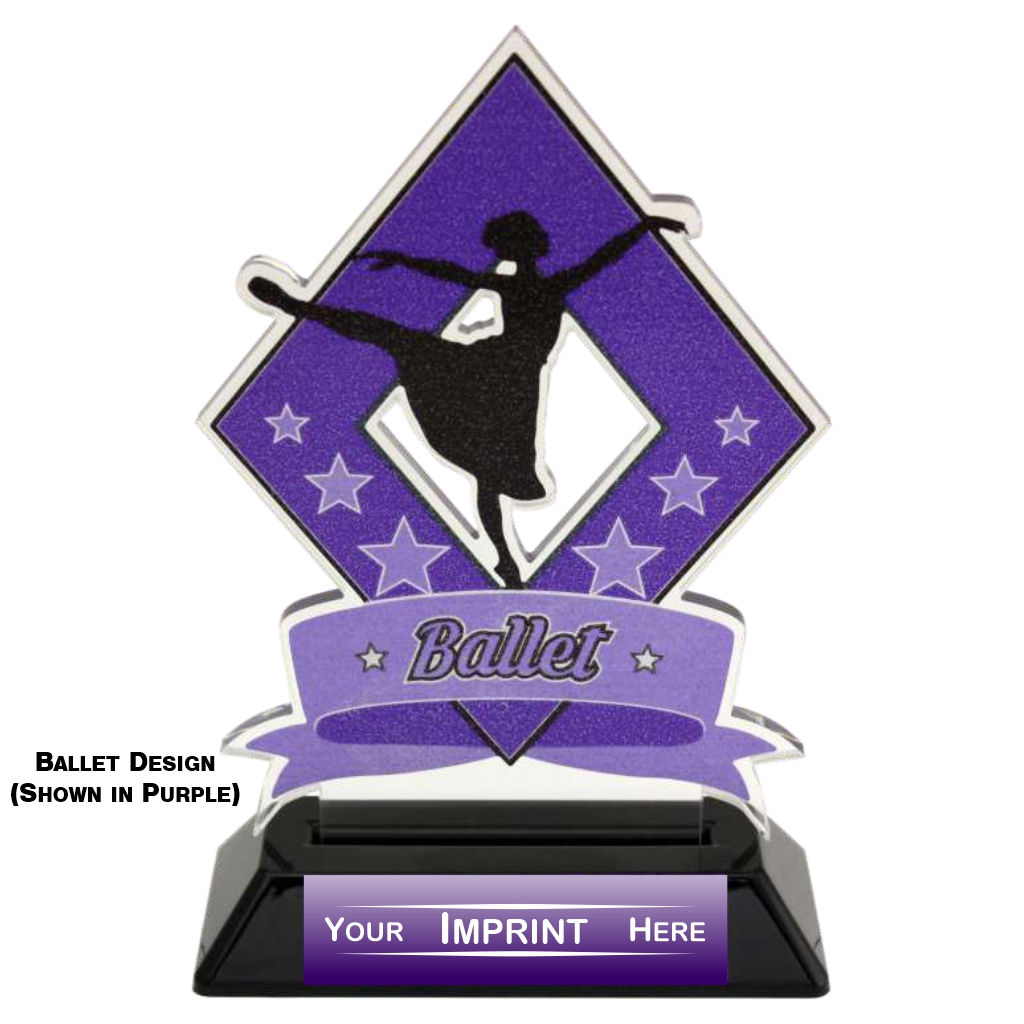 Dance Diamond Series Stock Acrylic Trophy