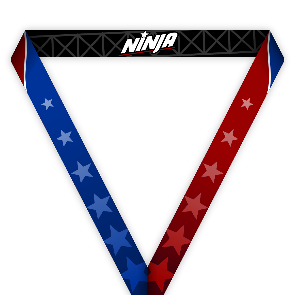 2-3/4" Warped Wall Ninja Medal