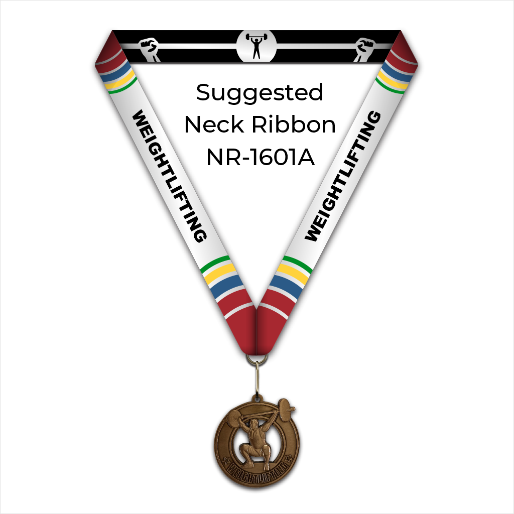 2-3/4" Sculpted Weightlifter Medal