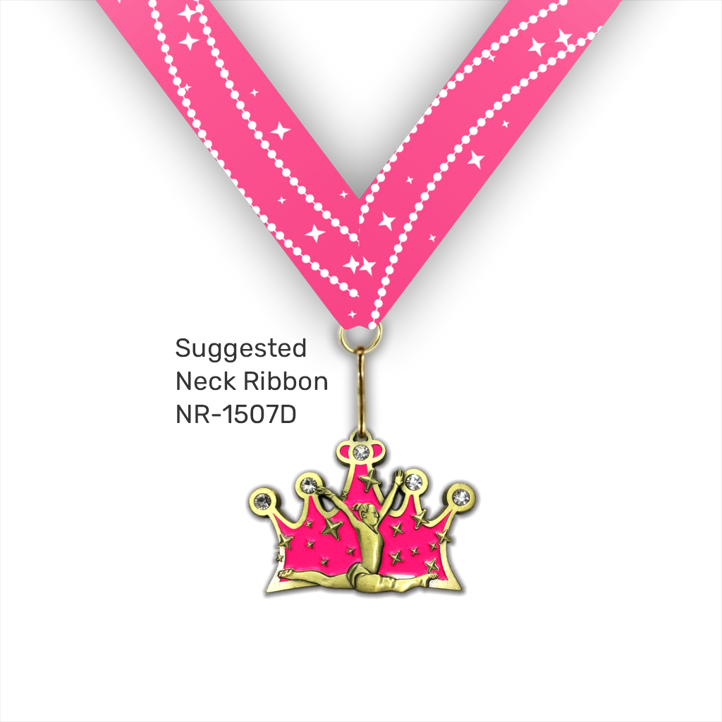 2-5/8" Female Gymnast Princess Medal [MED-711]