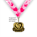 2-1/2" Female Gymnastics Royal Heart Series Medal [MED-524]