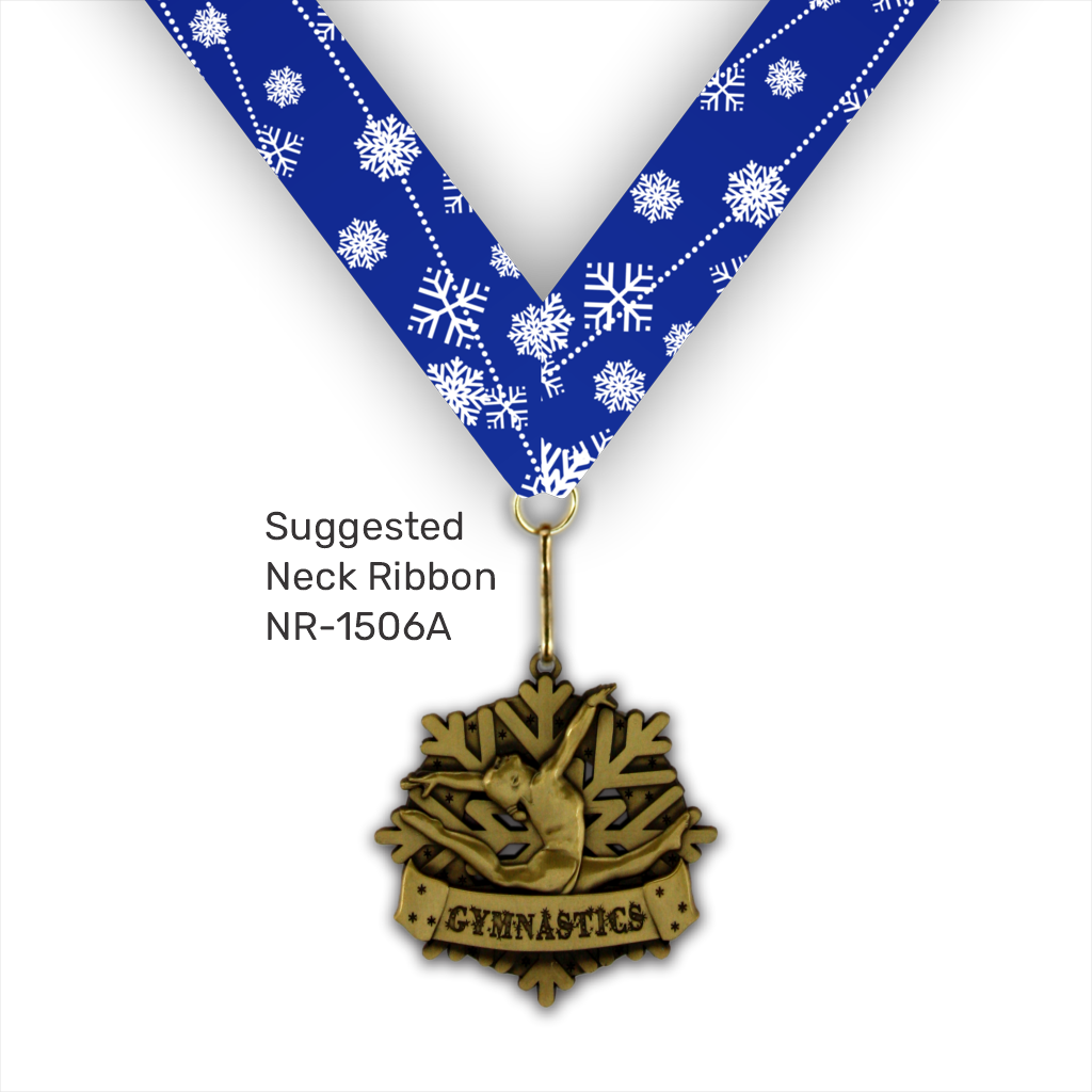 2-1/2" Female Gymnastics Snowflake Medal [MED-550F]