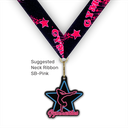 2-1/2" Female Gymnastics Neon Series Glow-in-the-Dark Medal [MED-410]