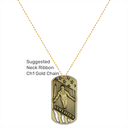 3" Male Gymnastics Dog Tag Series Medal [DT-205]