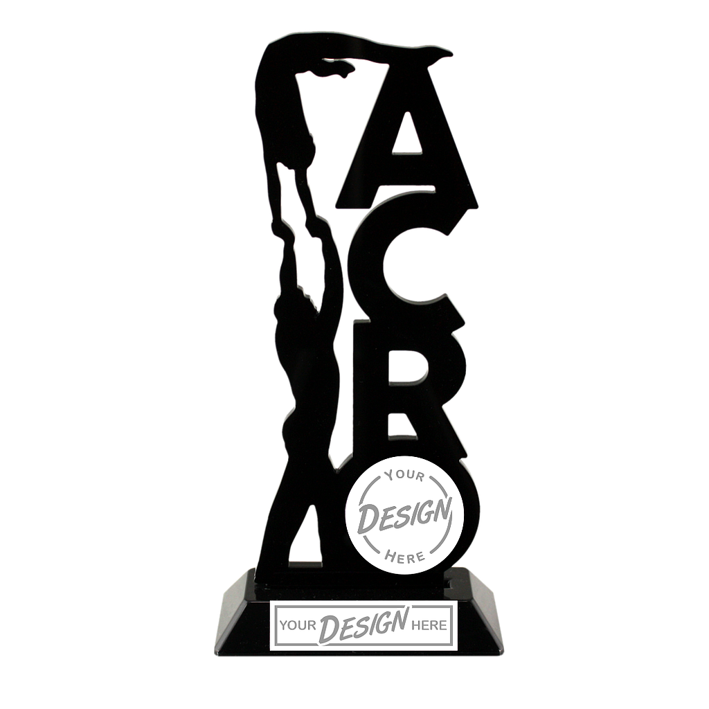 Gymnastics Silhouette Series Acrylic Trophy