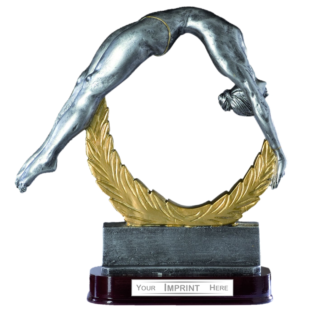 12-1/8" Female Gymnastics Resin Award [RES-103]
