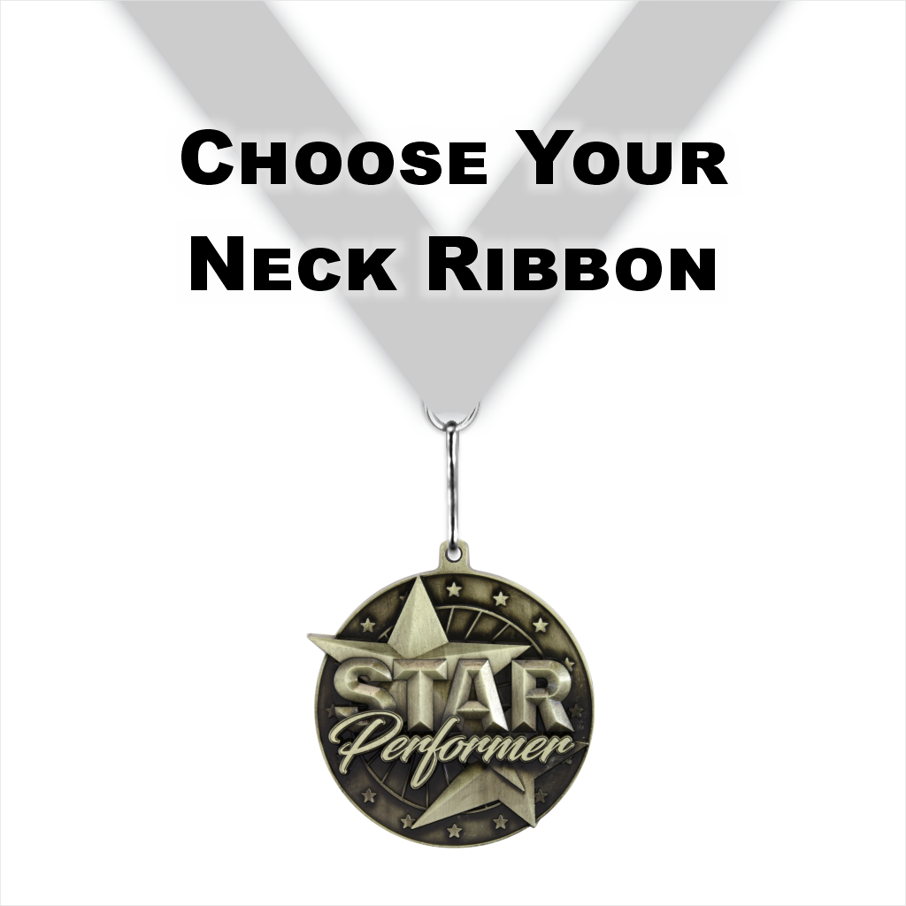2-1/2" Star Performer Medal