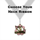 2-1/4" Female Gymnastics Enamel Pink Flower Power Series Medal