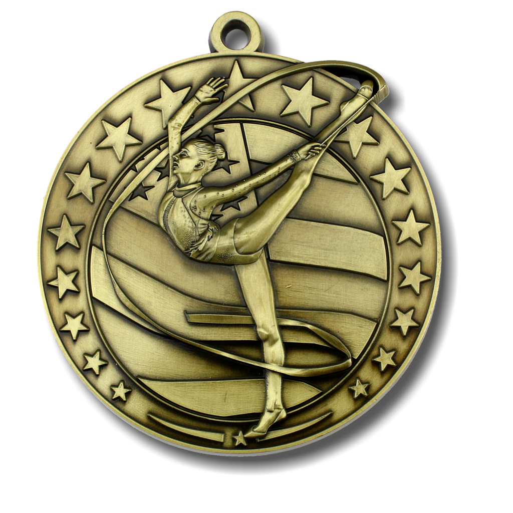 3" Rhythmic Stars & Stripes Series Medal [MED-532RY]