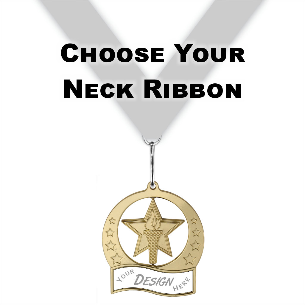 3" Star Spinner Insert Medal