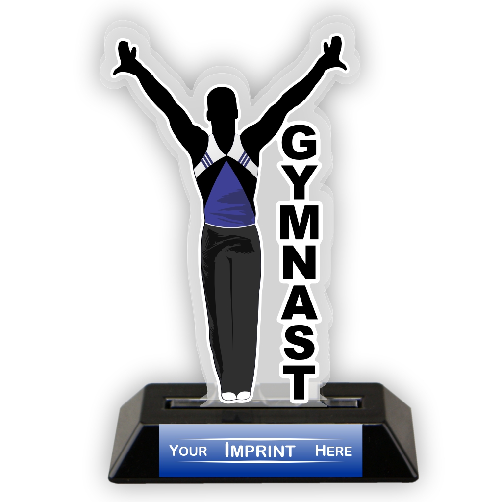 Male Gymnast Victory Series Acrylic Trophy