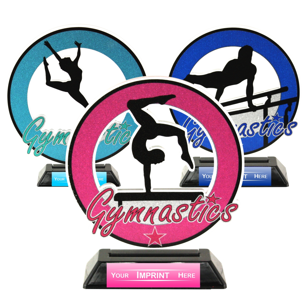 Gymnastics Stardust Series Stock Acrylic Trophy
