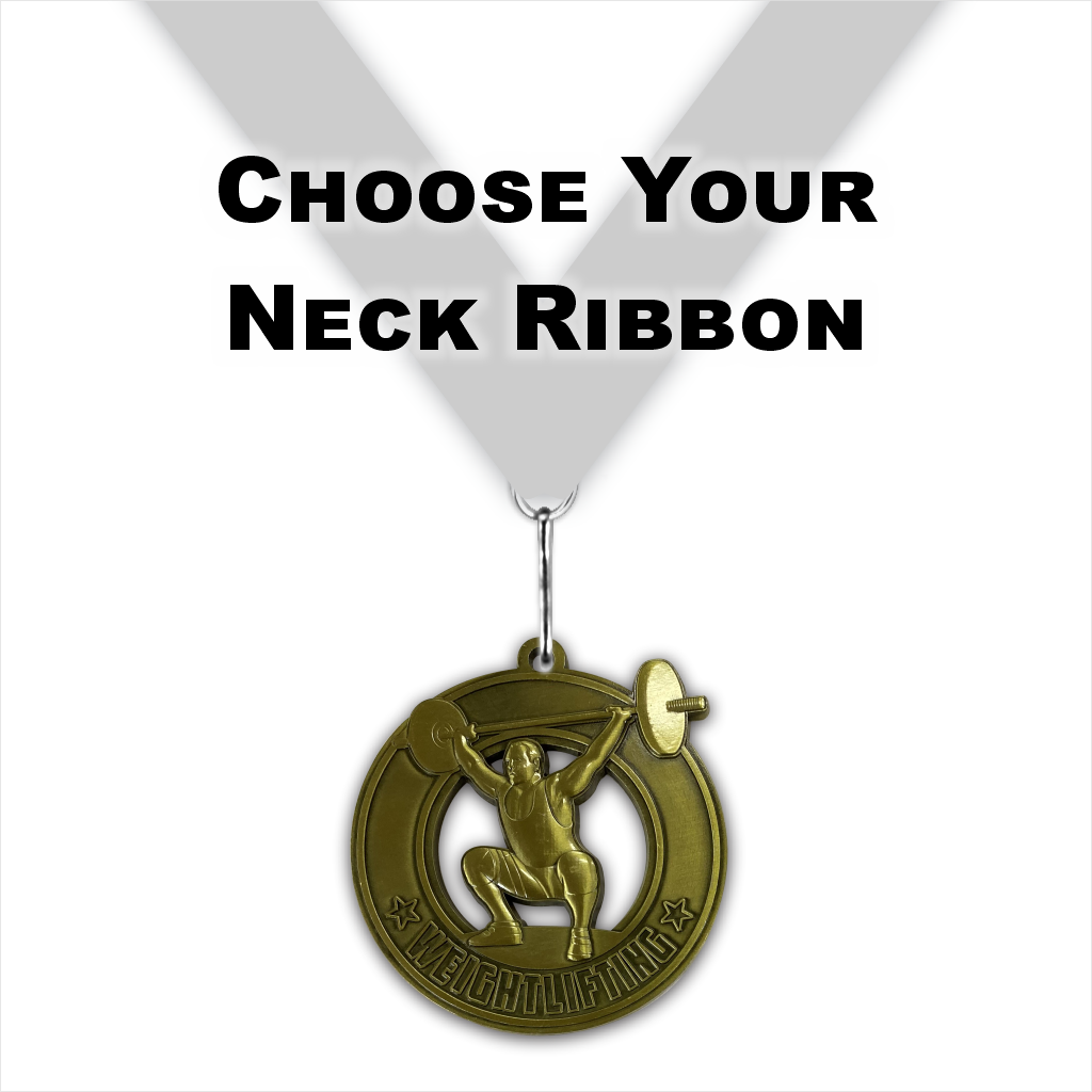 2-3/4" Sculpted Weightlifter Medal