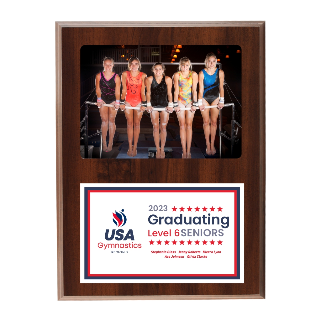 USA Gymnastics Slide-In Photo Plaque