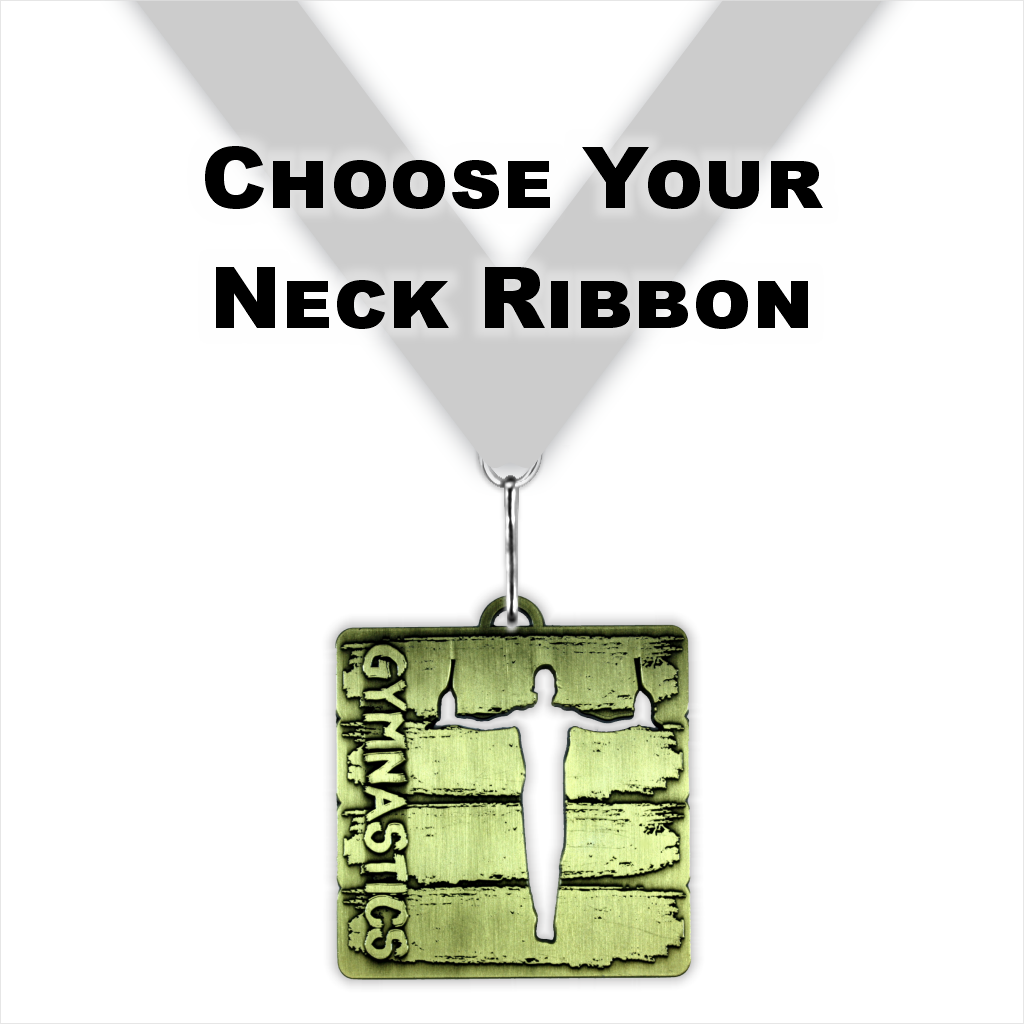 2-1/2" Male Gymnastics Graffiti Grunge Medal
