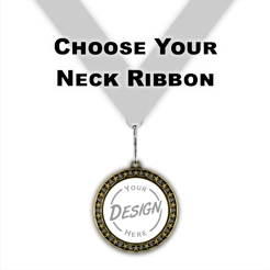 2-1/2" Circular Star Cut-Out Insert Medal