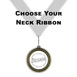 2-1/2" Circular Star Cut-Out Insert Medal