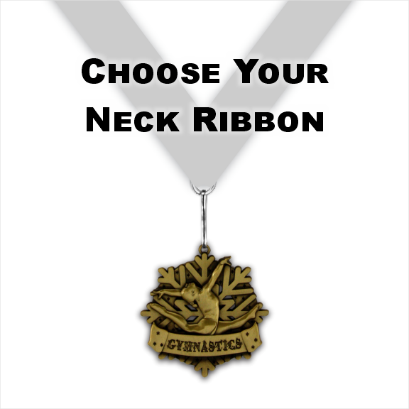 2-1/2" Female Gymnastics Snowflake Medal