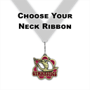 2-1/4" Female Gymnastics Glitter Pink Flower Power Series Medal