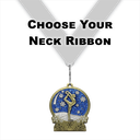 2-3/4" Female Gymnast Snowglobe Medal