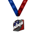 2-3/4" Warped Wall Ninja Medal