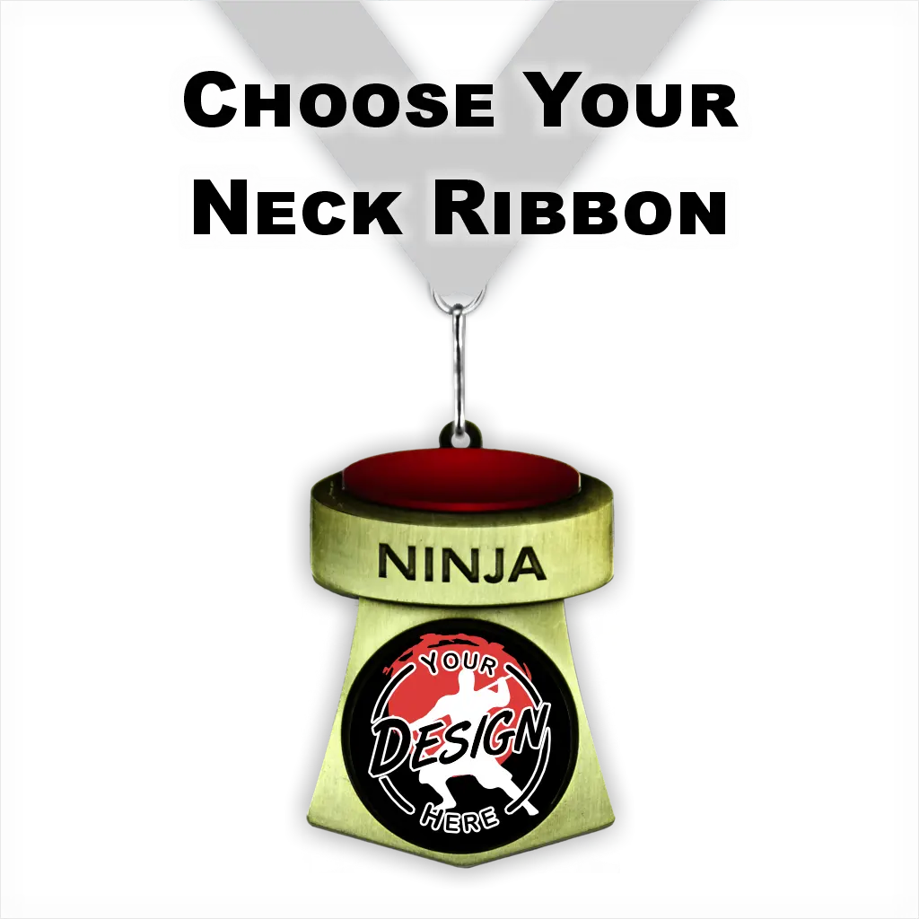 3-1/2" Ninja Buzzer Insert Medal