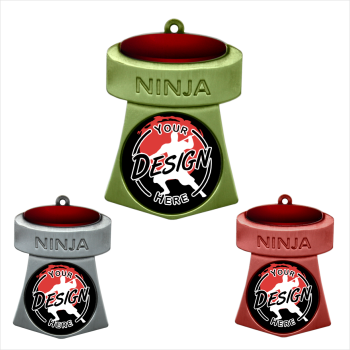 3-1/2" Ninja Buzzer Insert Medal