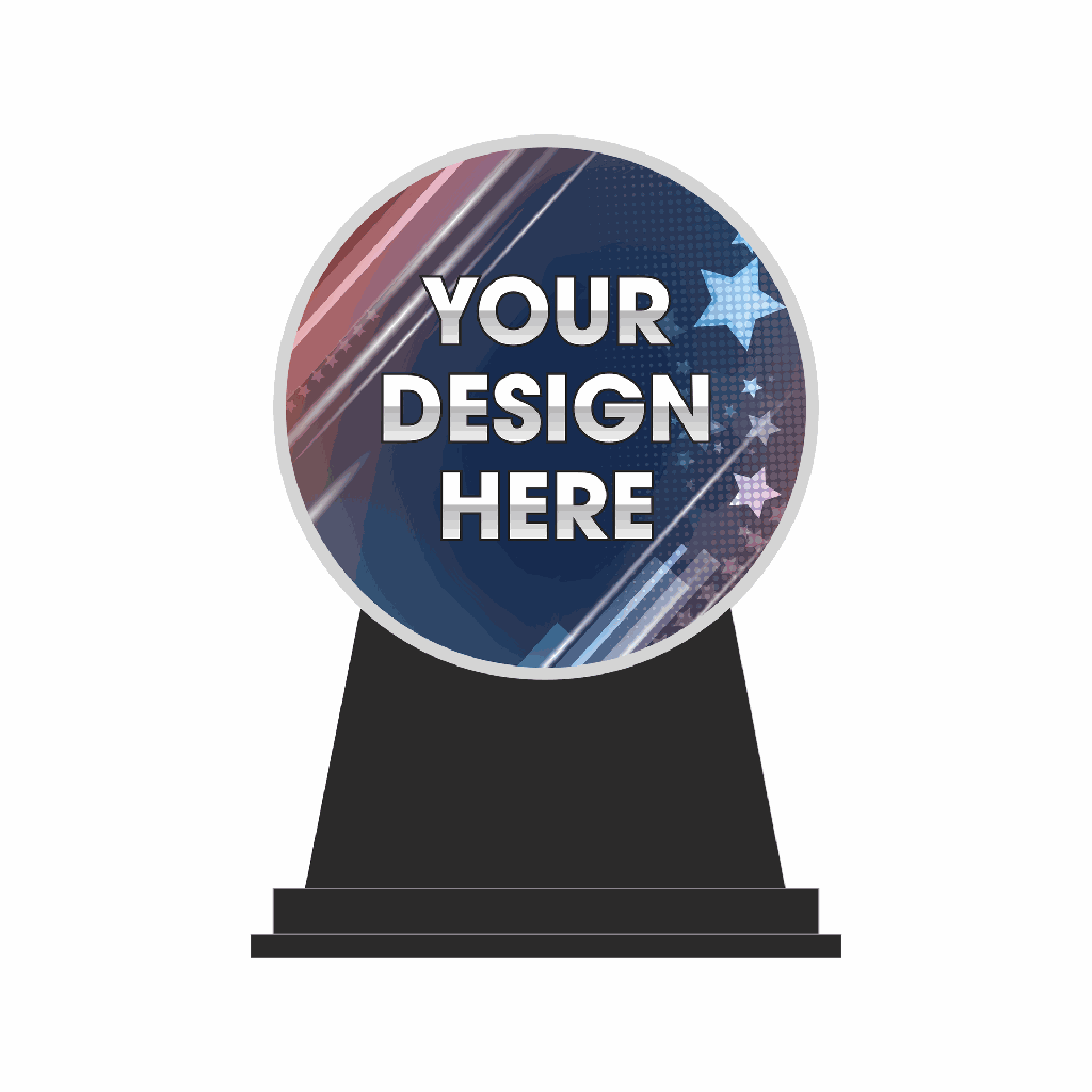 Standard Custom Team Acrylic Trophy and Base [ACR-16C]