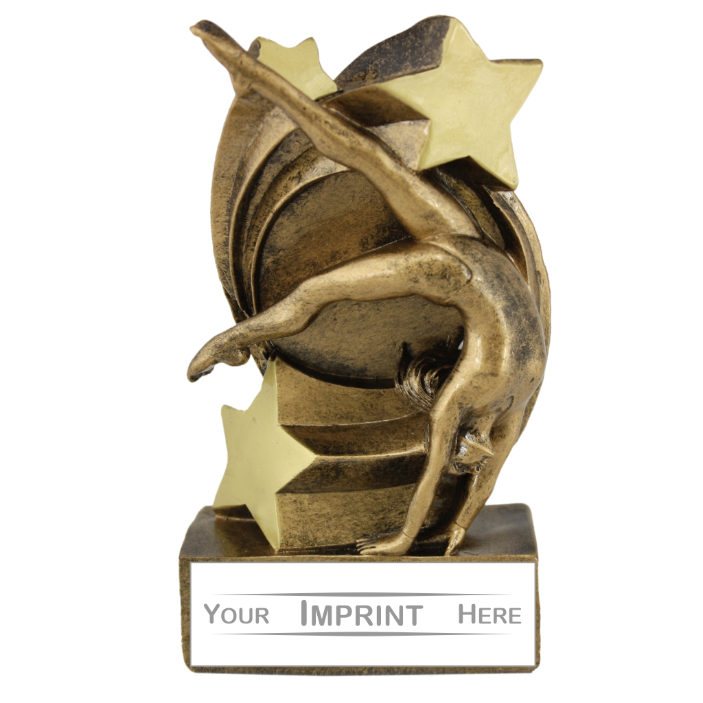 5" Female Gymnastics Resin Award 