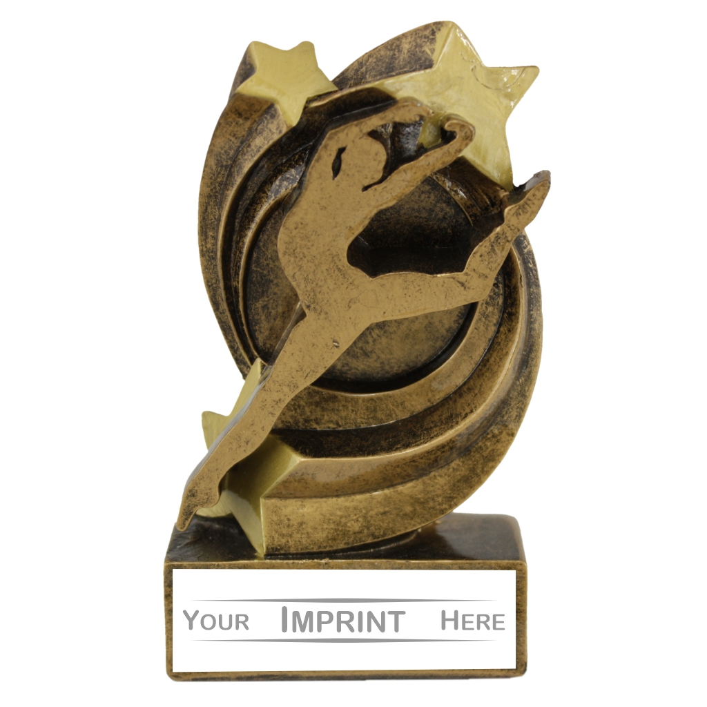 5" Female Gymnastics Resin Award 