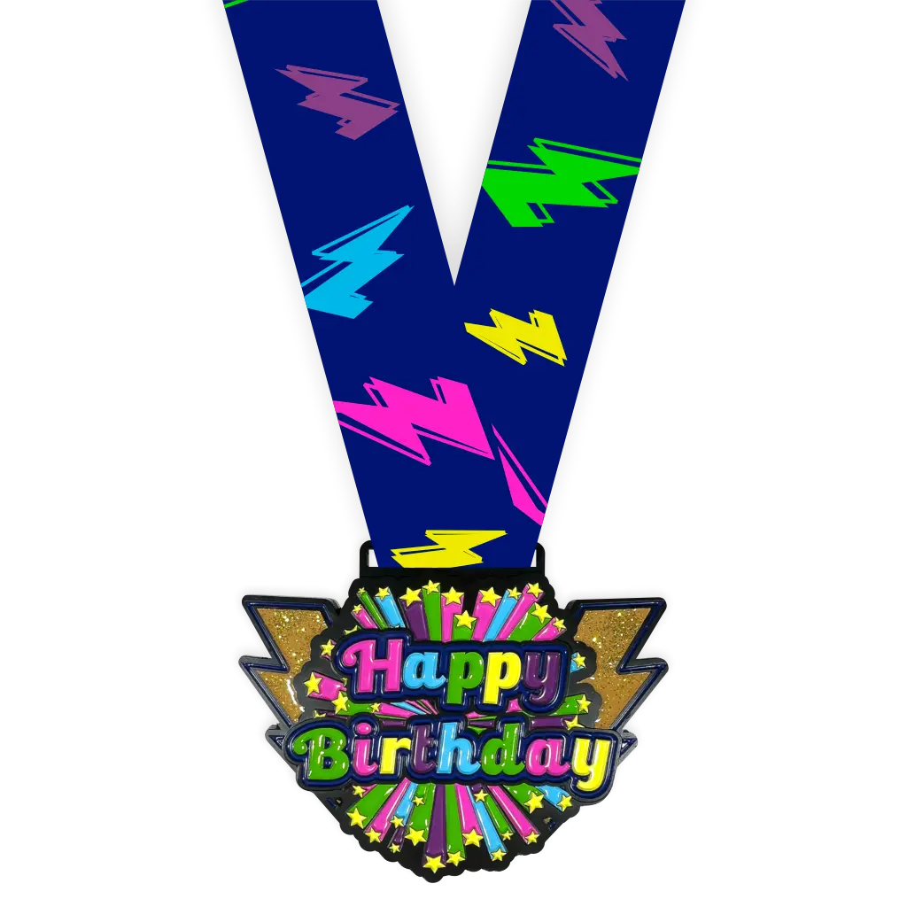 3" Happy Birthday Medal