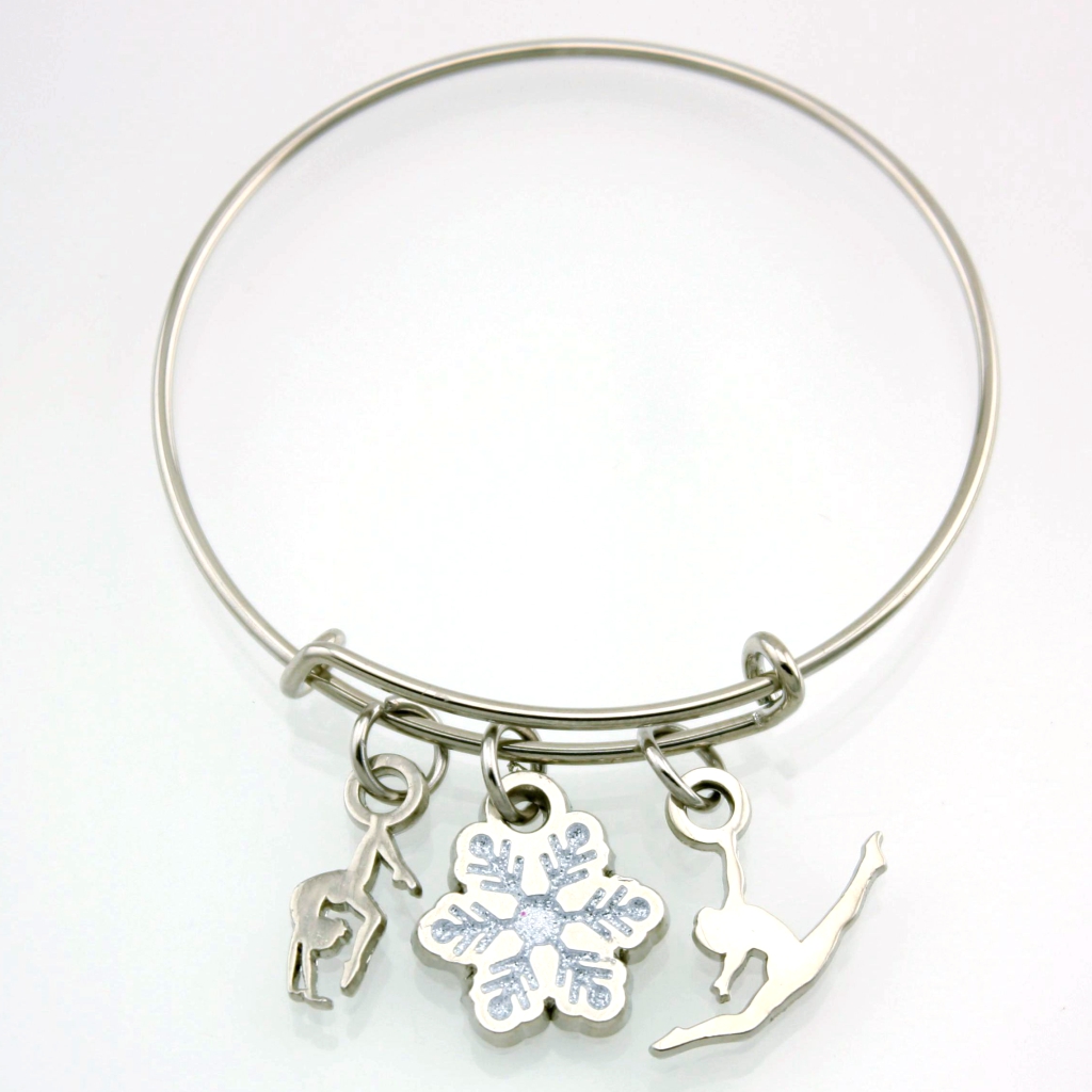 Snowflake Stackable Charm Bracelet [CH-101]