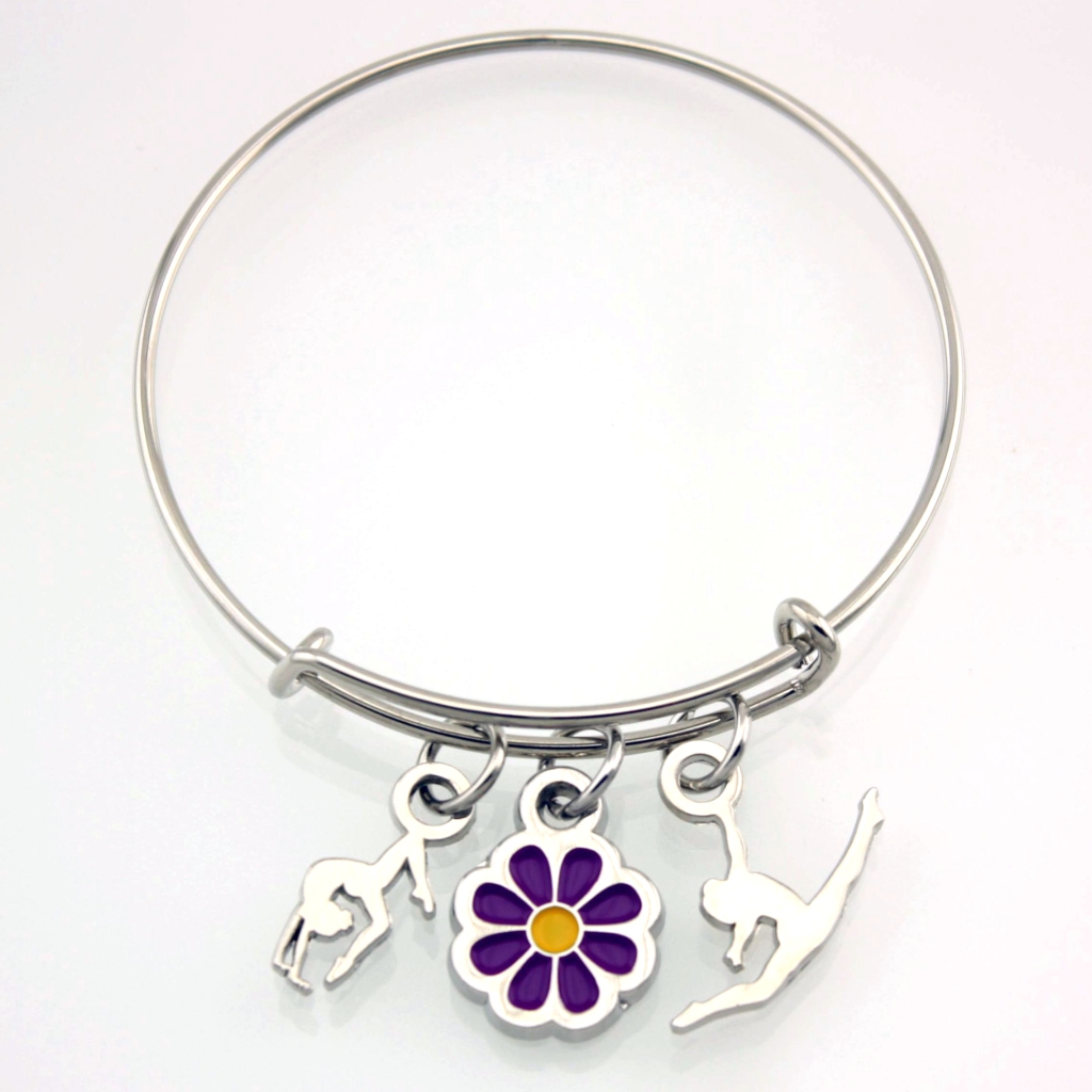 Flower Stackable Charm Bracelet [CH-105]