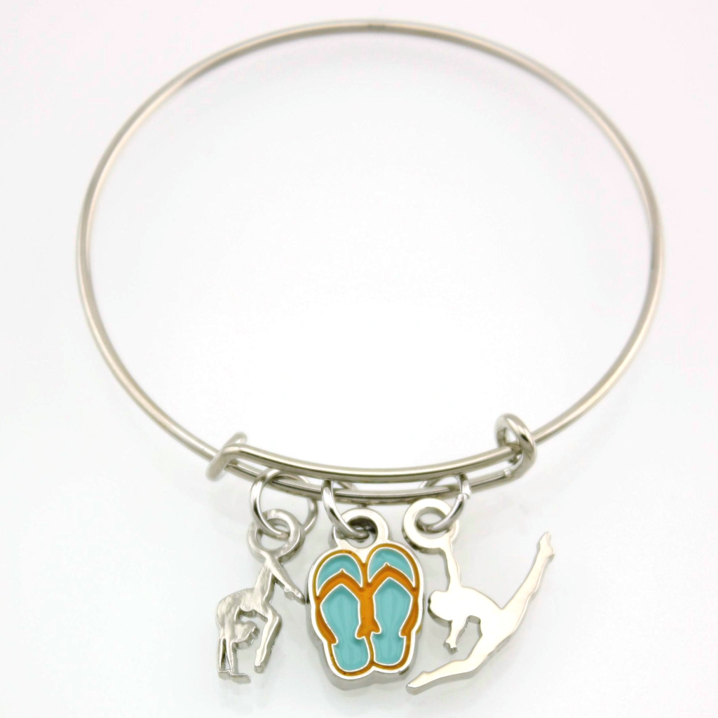 Flip Flop Stackable Charm Bracelet [CH-106]