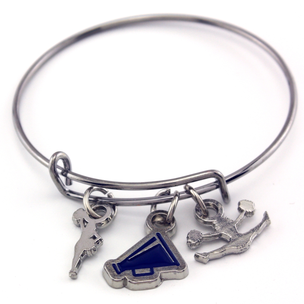 Cheerleading Megaphone Stackable Charm Bracelet [CH-111]