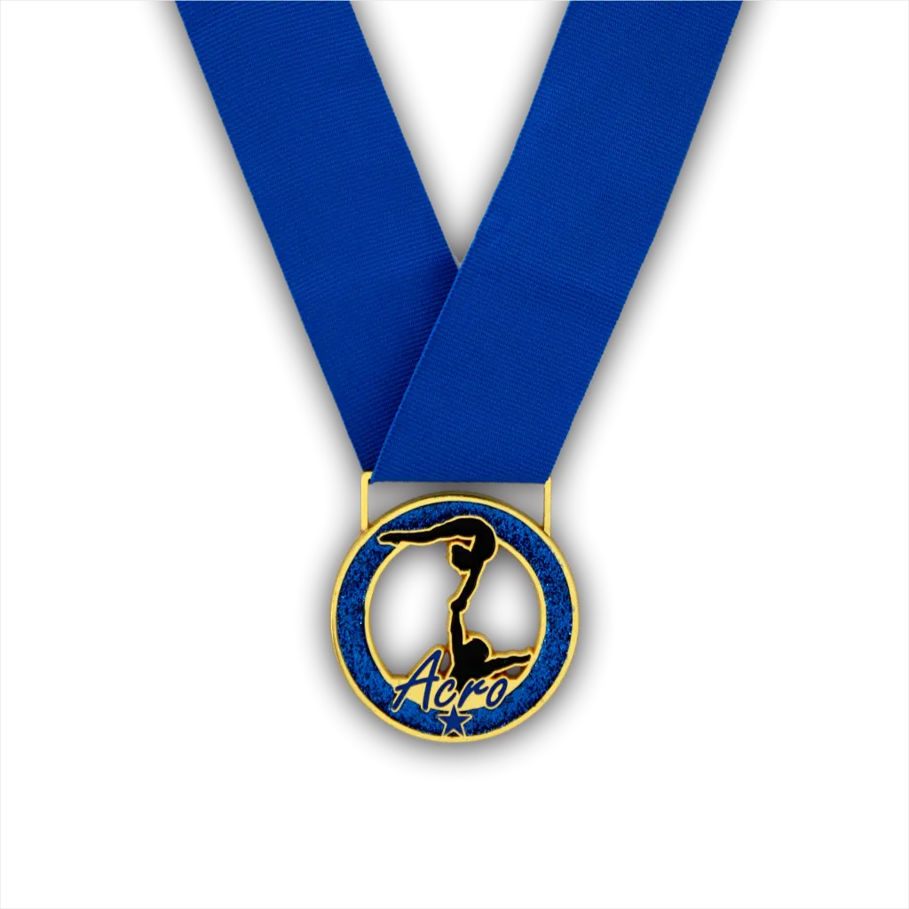 2-1/4" Acro Blue Stardust Series Medal