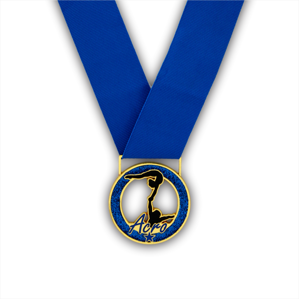 2-1/4" Acro Blue Stardust Series Medal [MED-817]