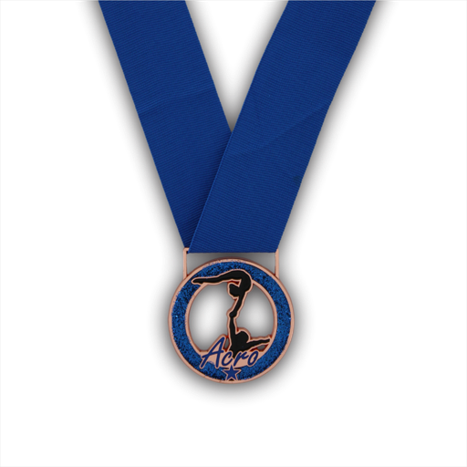 2-1/4" Acro Blue Stardust Series Medal [MED-817]