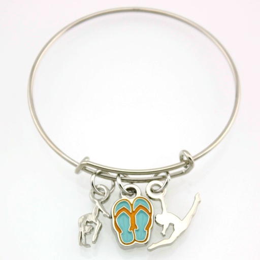 Flip Flop Stackable Charm Bracelet [CH-106]