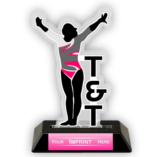 Female T&T Victory Series Acrylic Trophy [ACR-15TTF]