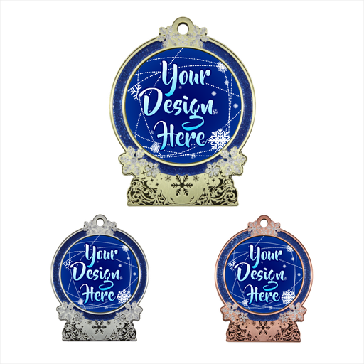 3-3/8" Snowglobe Insert Medal [MED-552]