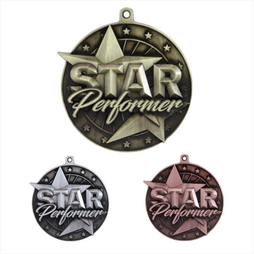 2-1/2" Star Performer Medal [MED-491]