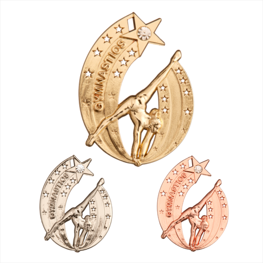2-7/8" Female Gymnastics GEMnastics Series Medal [MED-710]