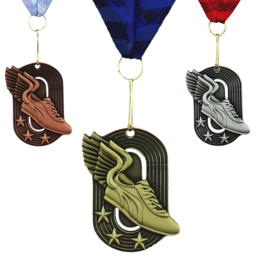 2-1/4" Winged Foot Track & Field Medal